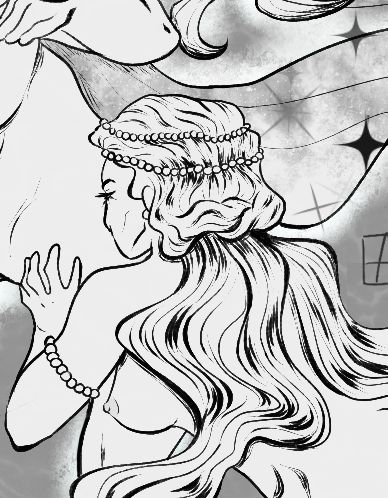 Illustrated Fiction: Moon Tide (Amphitrite / Selene)